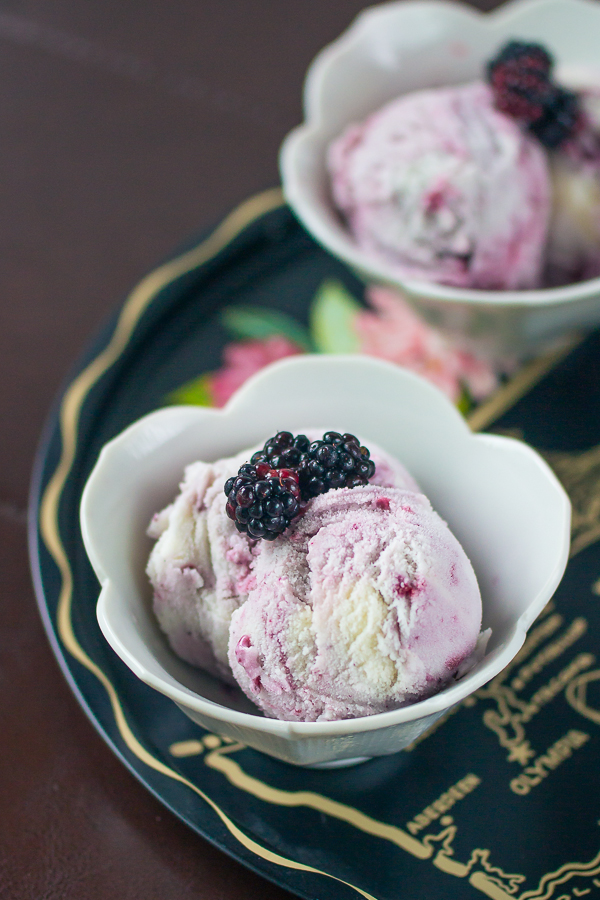 Wild Blackberry Swirl Ice Cream | Yea Yea Pueblo