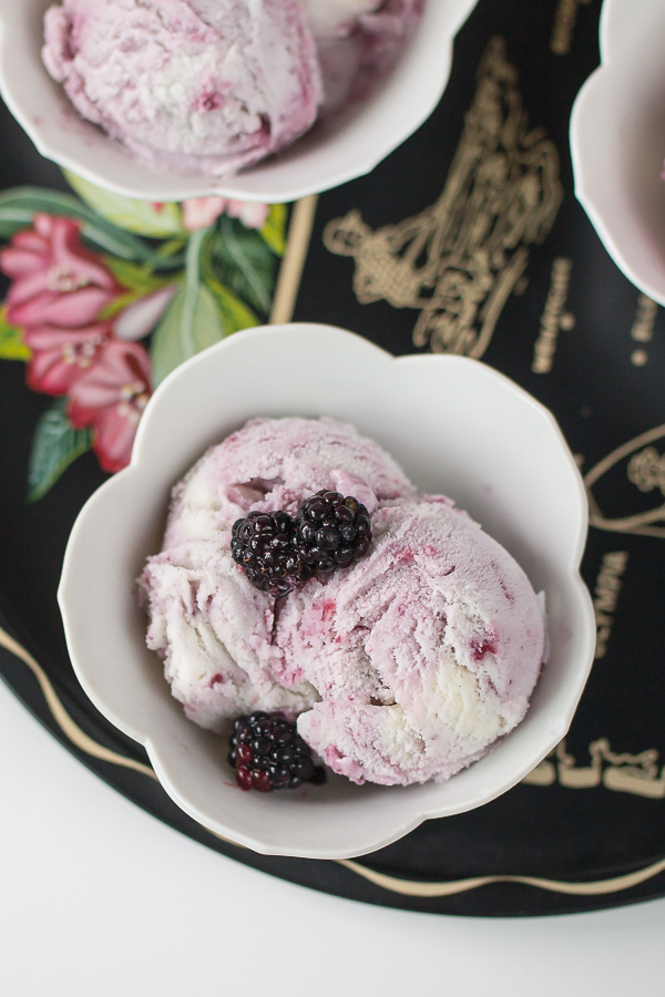 Wild Blackberry Swirl Ice Cream | Yea Yea Pueblo