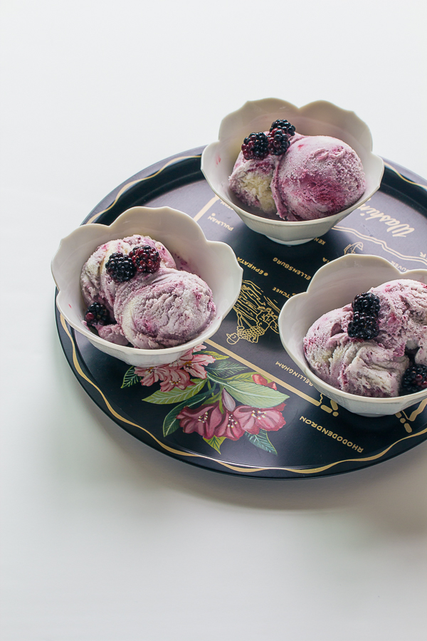 Wild Blackberry Swirl Ice Cream | Yea Yea Pueblo